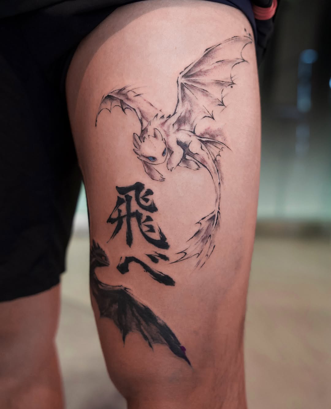 Tattoo by @tattooist_lionel — illustrative, lettering_script