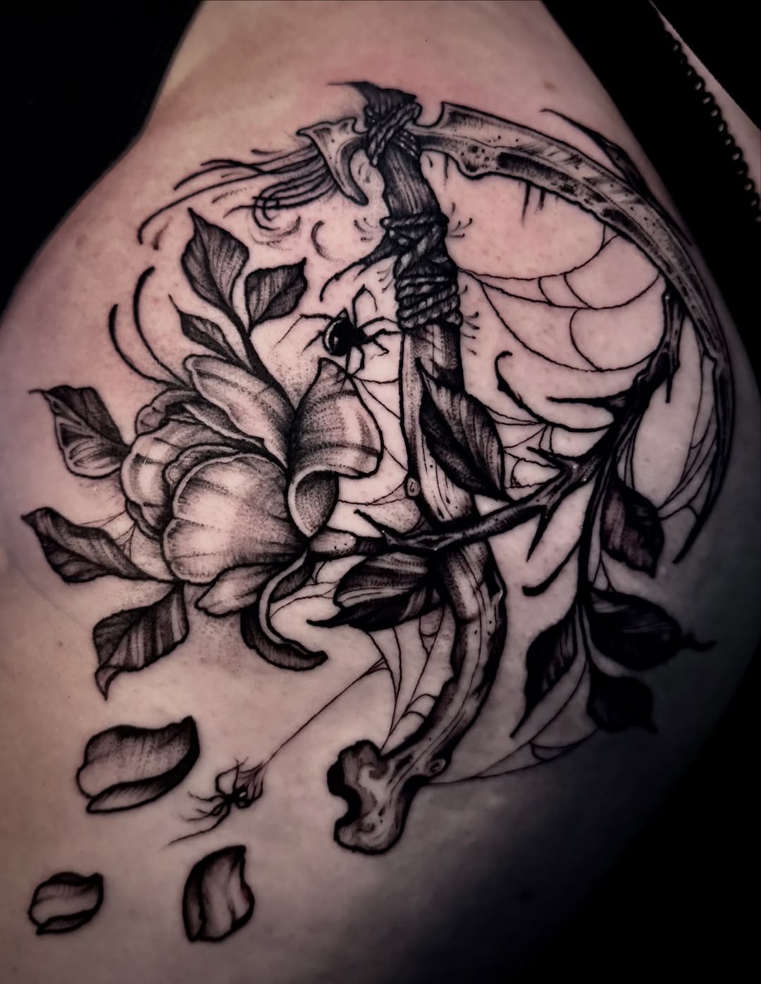 Tattoo by @counttatula — dark_realism, black_and_grey