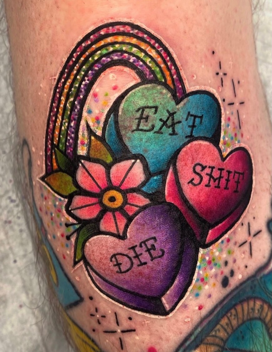 Tattoo by @counttatula — american_traditional, lettering_script