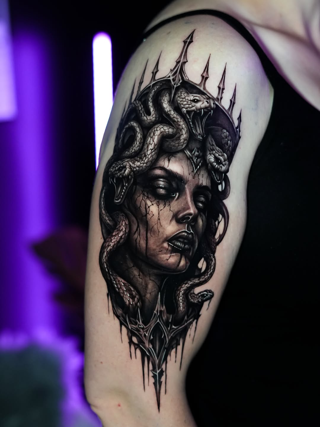 Tattoo by @alecx.inked โ realism, dark_realism
