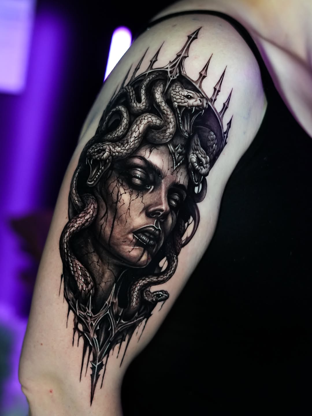 Tattoo by @alecx.inked โ realism, dark_realism
