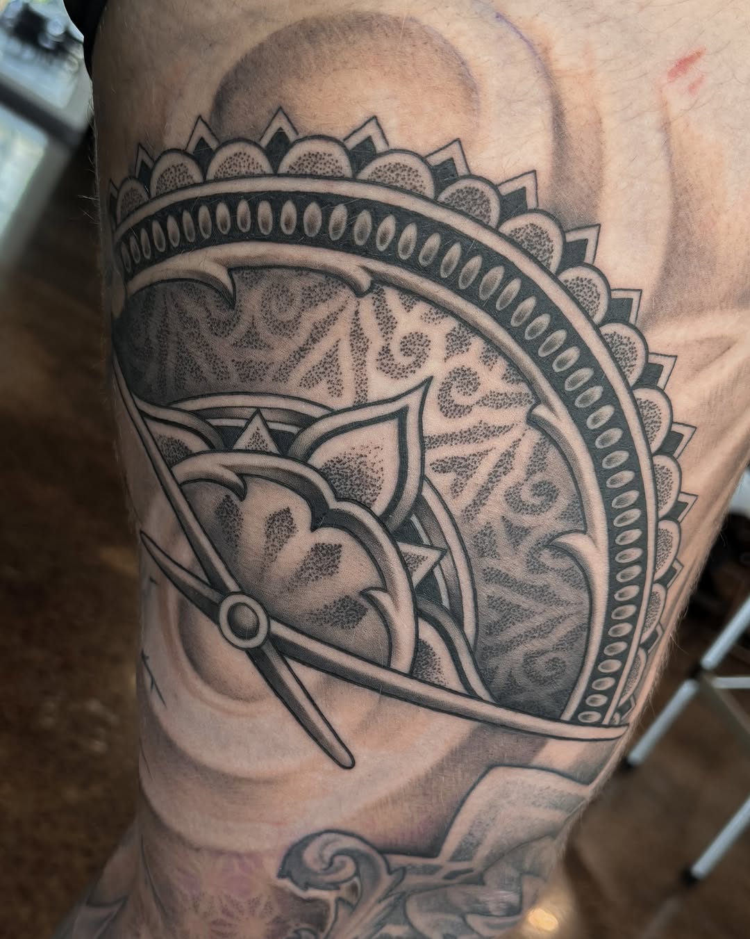 Tattoo by @brandonkirkeby — geometric, dotwork