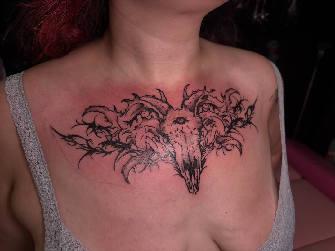 Tattoo by @lextattooos — black_and_grey, dark_realism
