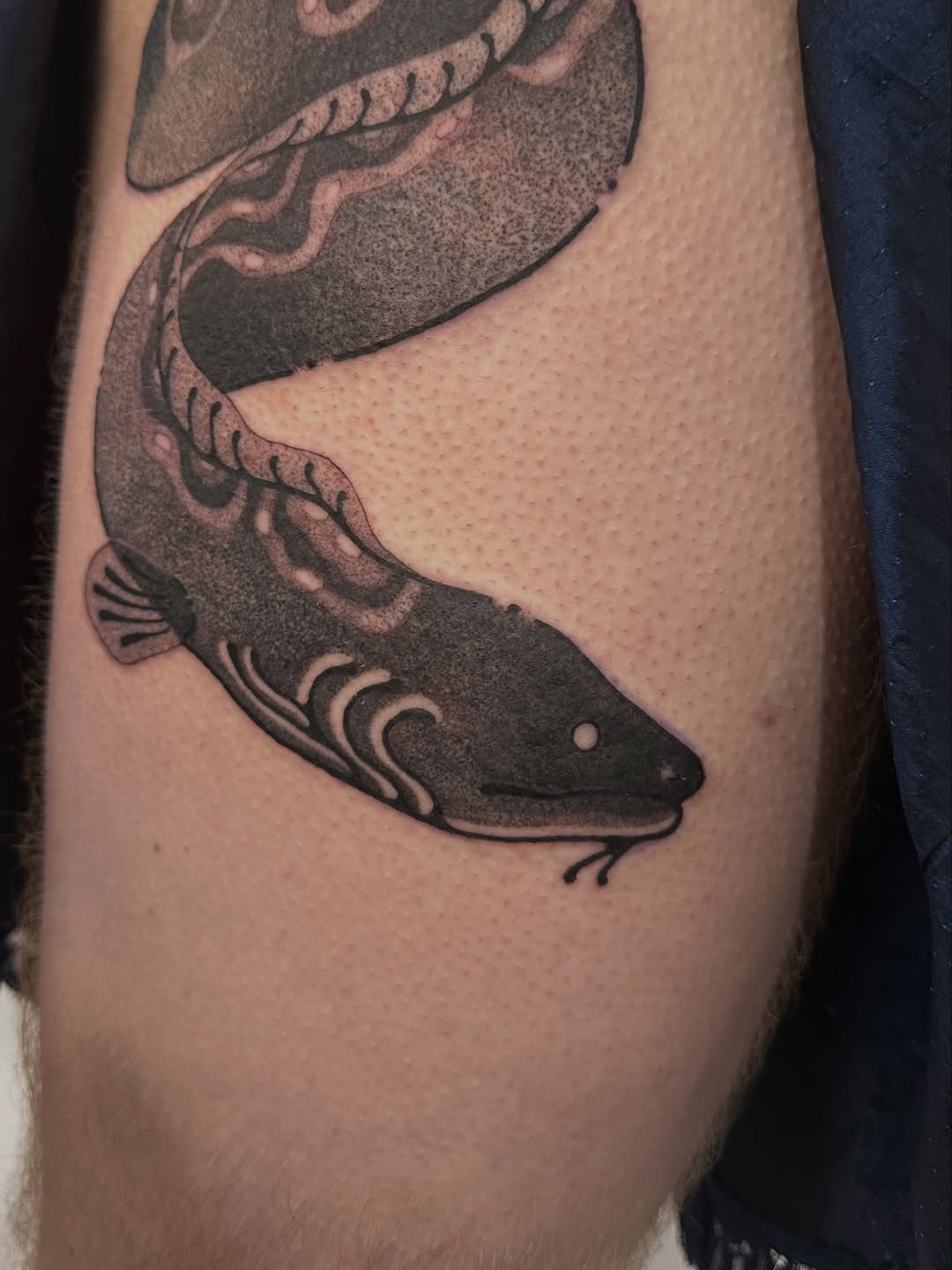 Tattoo by @fishcake.tats β japanese_irezumi, black_and_grey