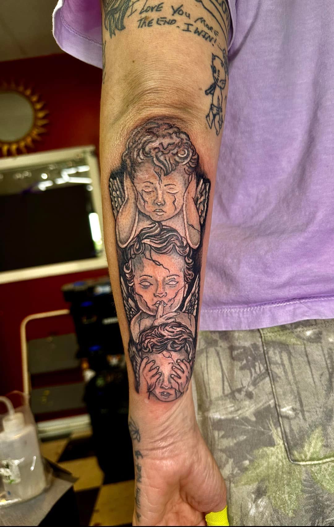 Tattoo by @kelsey_harvell14 — black_and_grey, realism