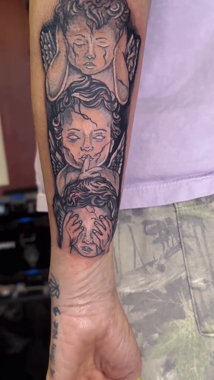Tattoo by @kelsey_harvell14 — black_and_grey, realism