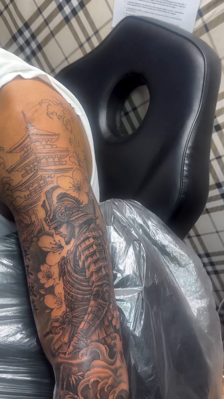 Tattoo by @onasistattoo — japanese_irezumi, black_and_grey