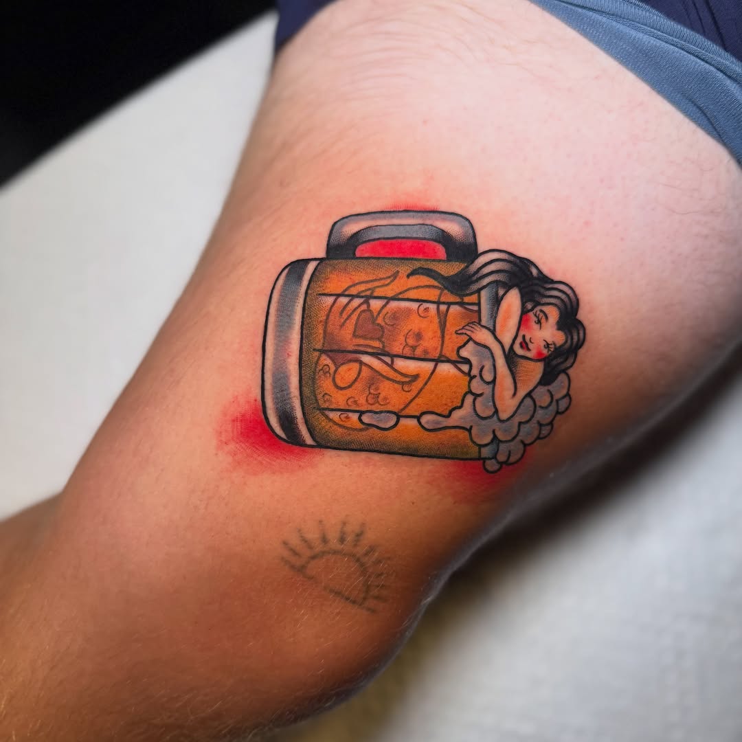 Tattoo by @trashcattattoos — american_traditional