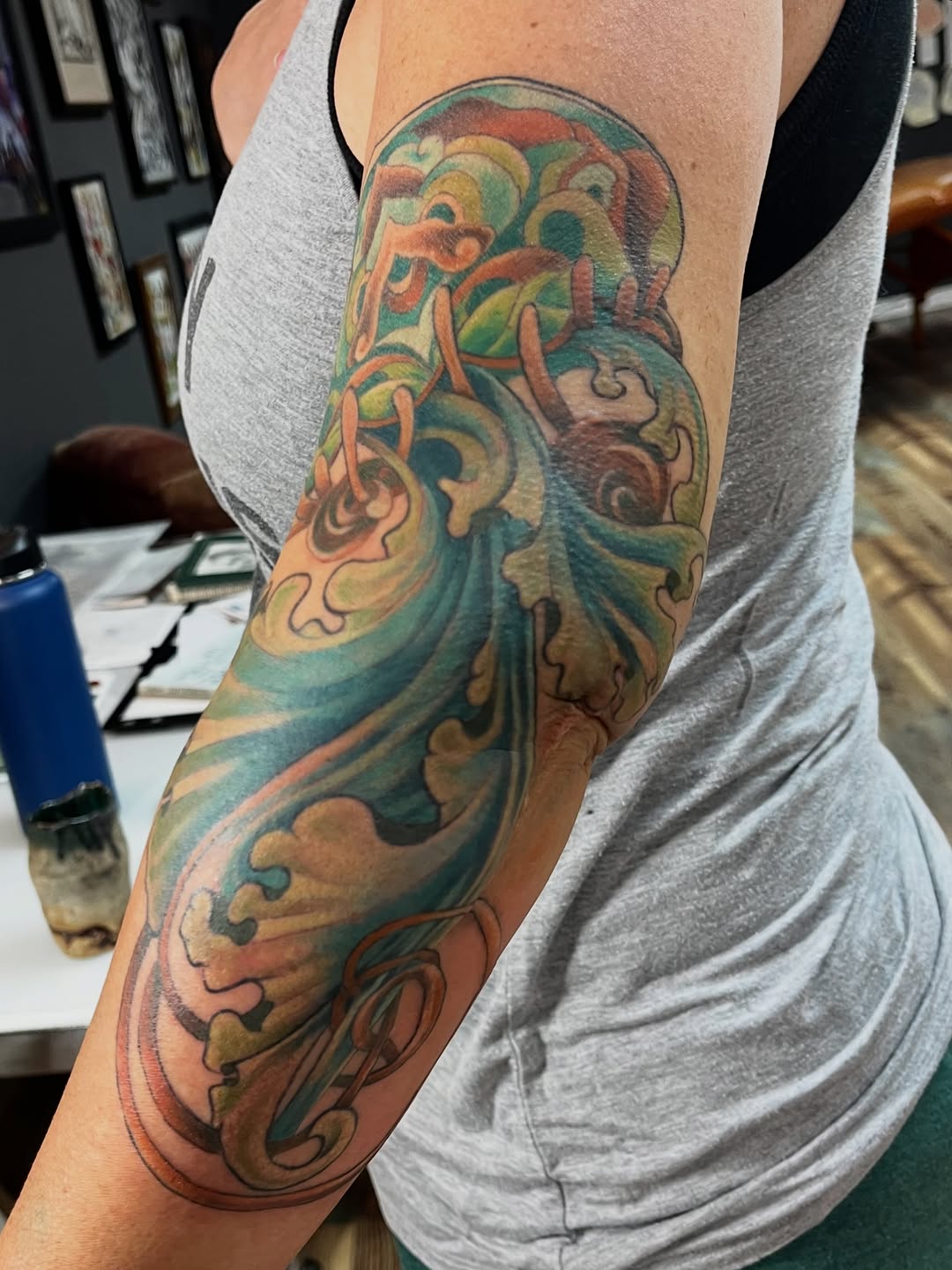 Tattoo by @melissathompsonart — neo_traditional, ornamental