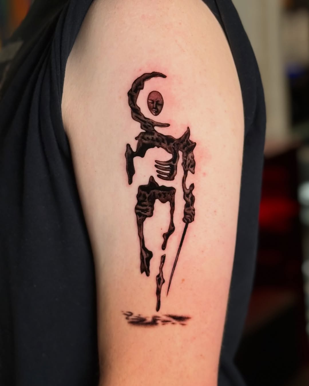 Tattoo by @scottmakesart — blackwork, dark_realism