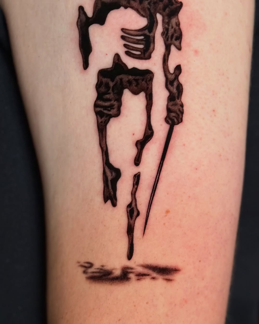 Tattoo by @scottmakesart — blackwork, trash_polka