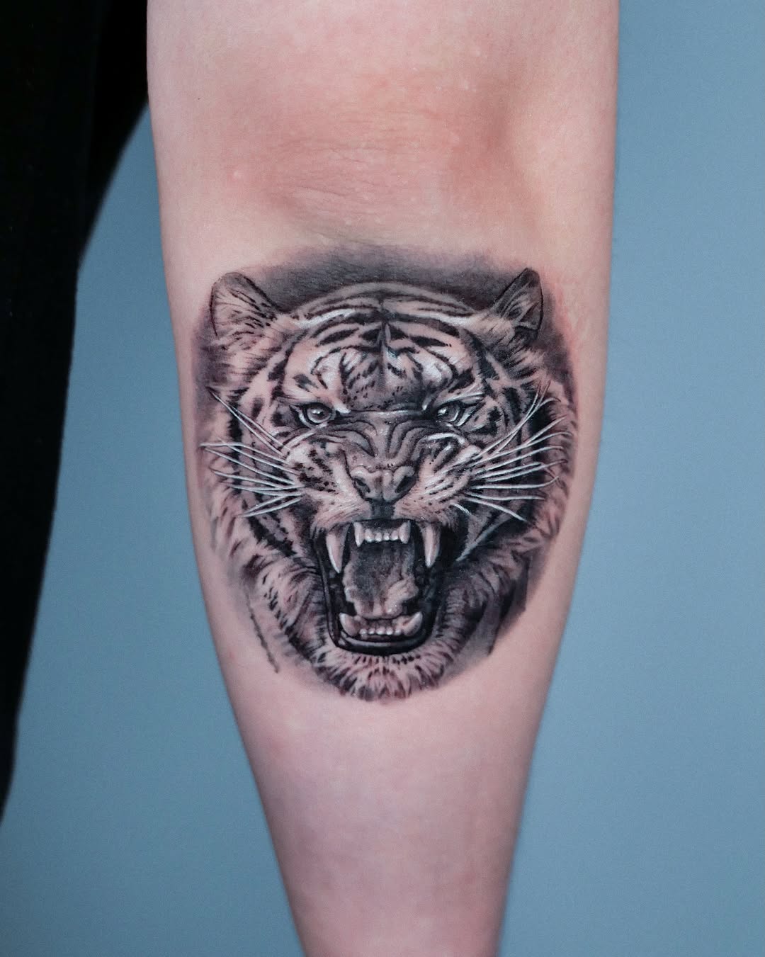 Tattoo by @hudiny_tattoo β realism, black_and_grey