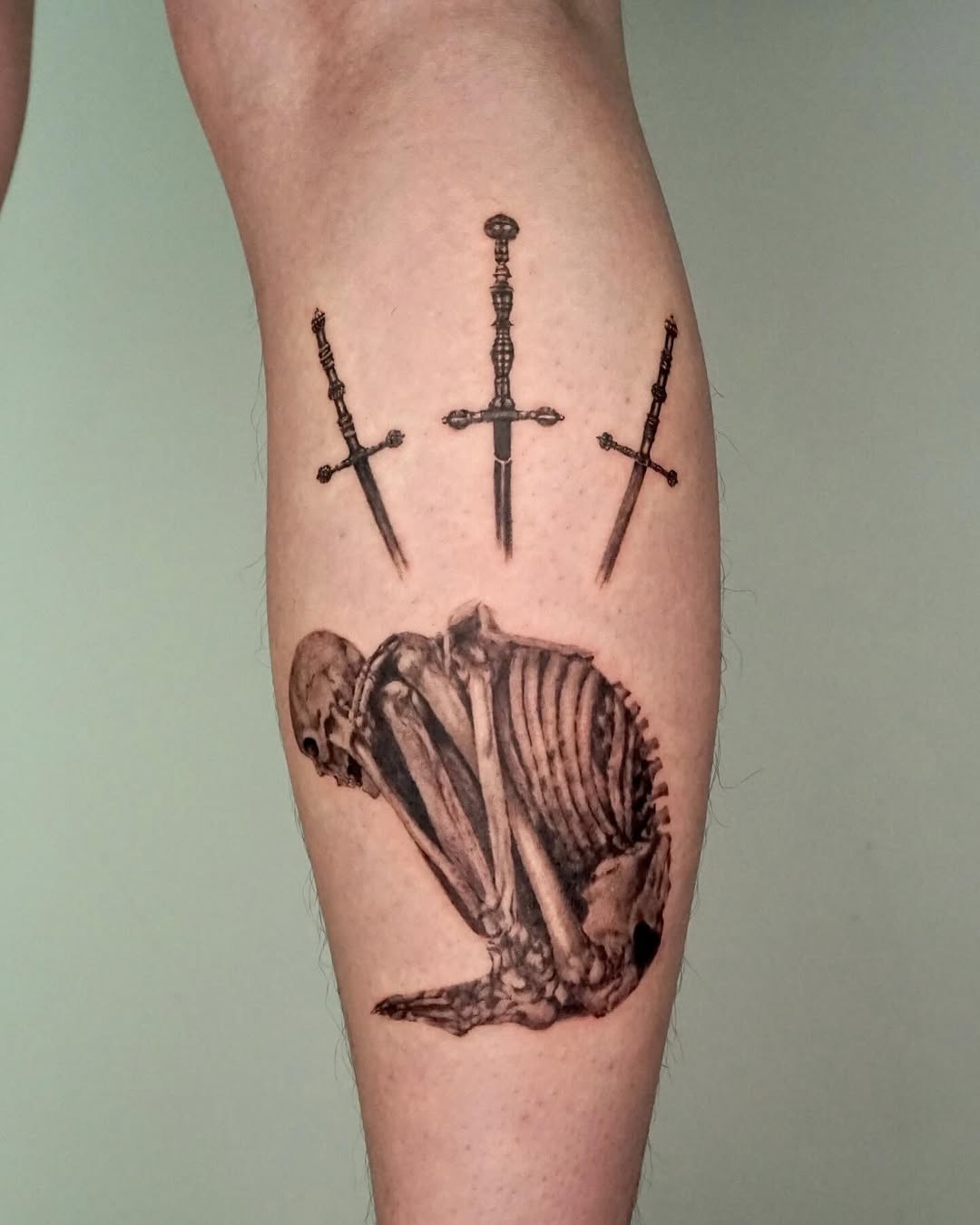 Tattoo by @kallo_tt — realism, black_and_grey