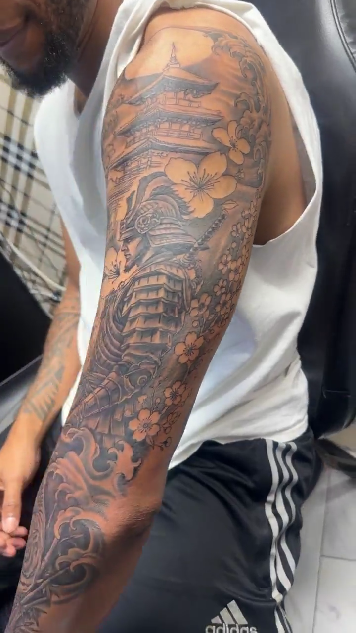 Tattoo by @onasistattoo — japanese_irezumi, black_and_grey