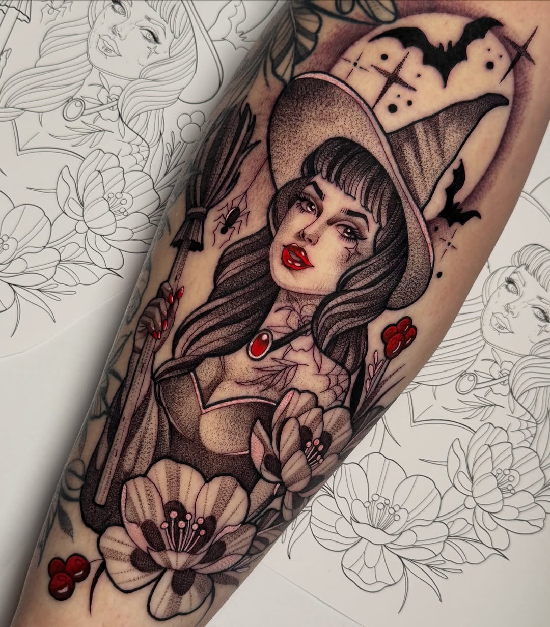 Tattoo by @aislynleigh — american_traditional, neo_traditional