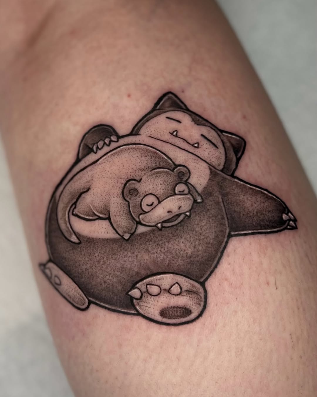 Tattoo by @olympe_ktattoos β black_and_grey, dotwork