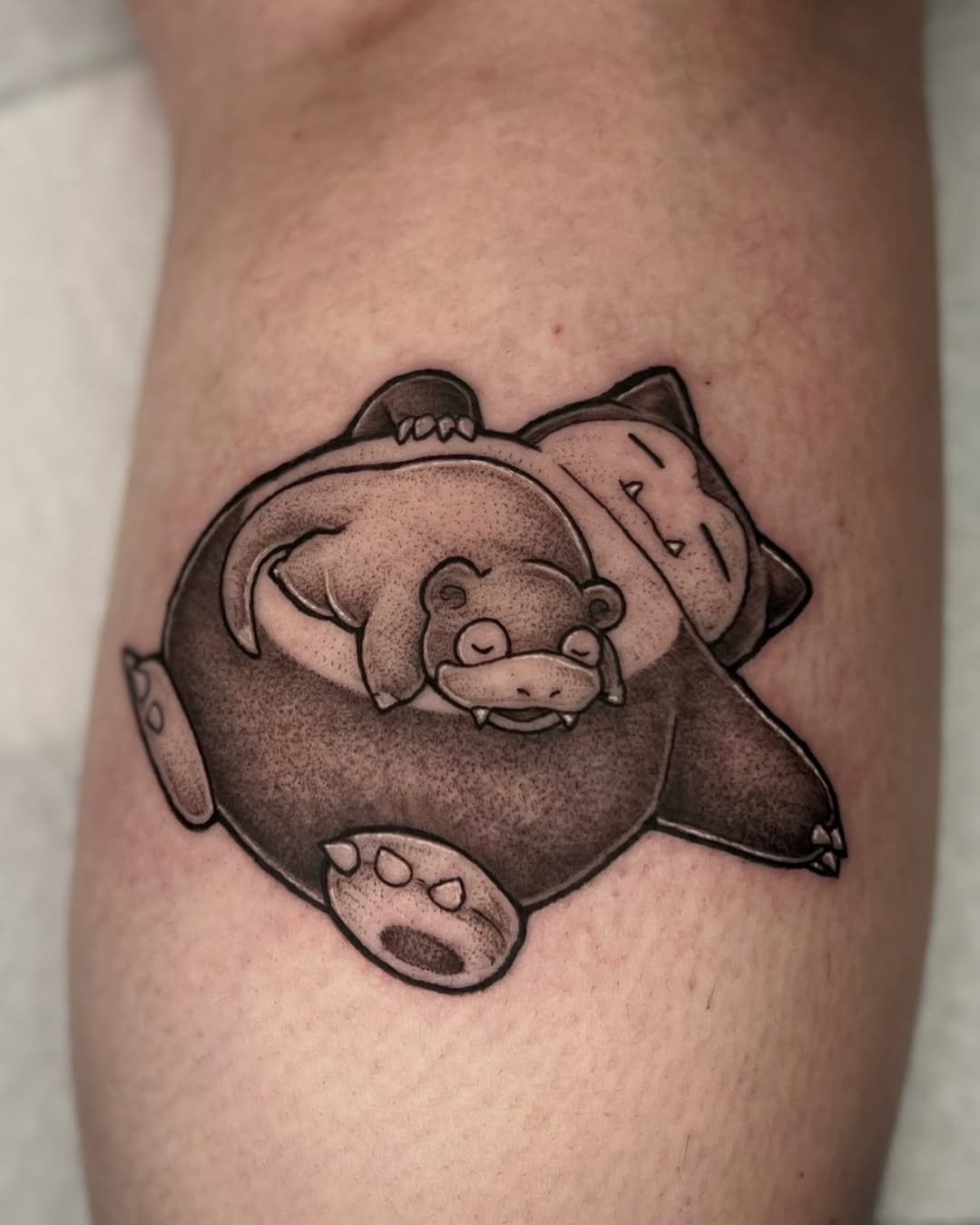 Tattoo by @olympe_ktattoos β black_and_grey, anime