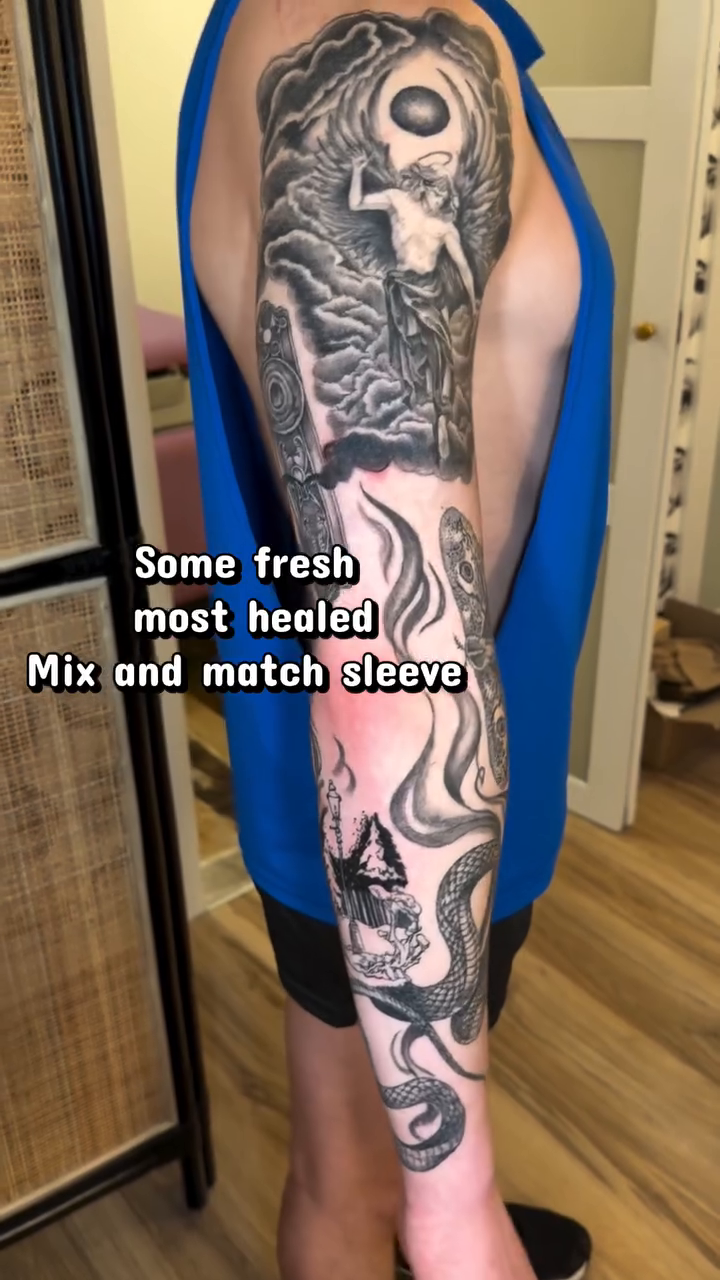 Tattoo by @thepinklady.tattoos β black_and_grey, realism