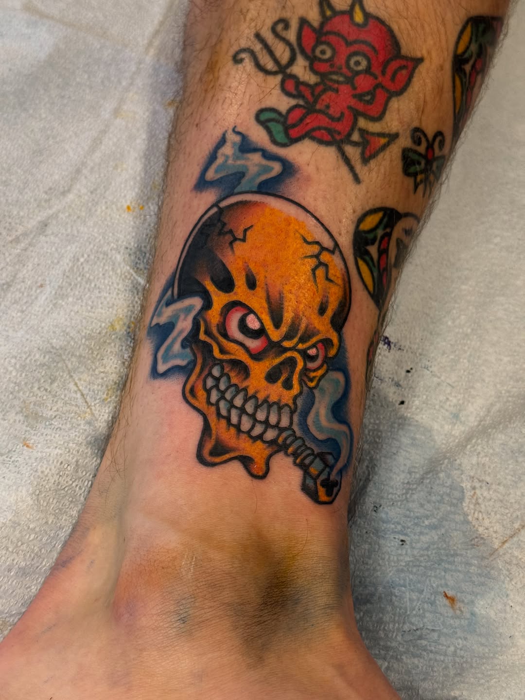 Tattoo by @lilcenzo — new_school, black_and_grey