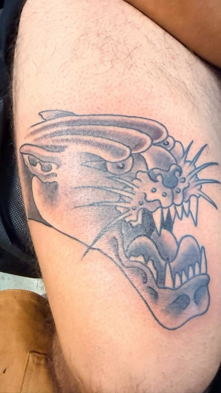 Tattoo by @bushwicktattoo — japanese_irezumi, black_and_grey