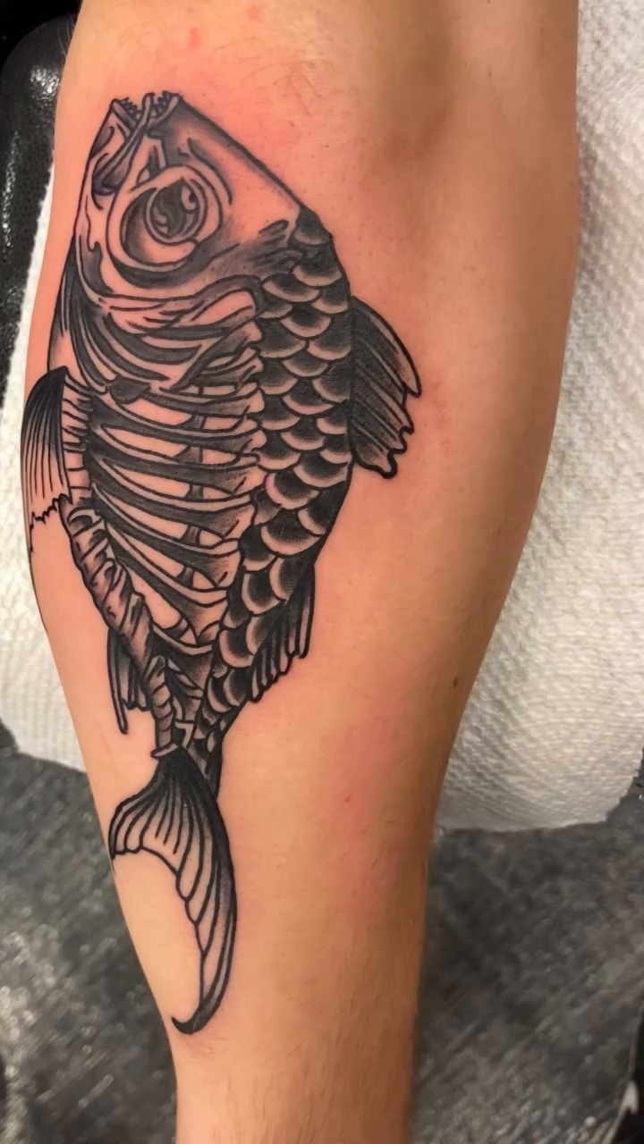 Tattoo by @alakazamtattooart — black_and_grey, realism