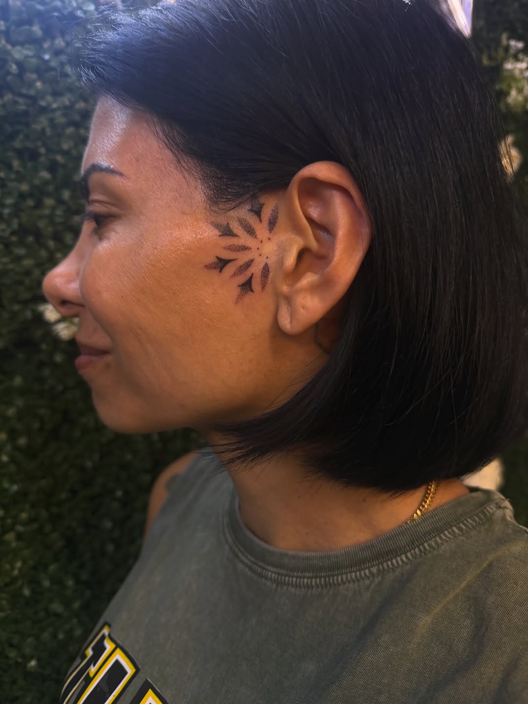 Tattoo by @artbyannistyn — dotwork, geometric