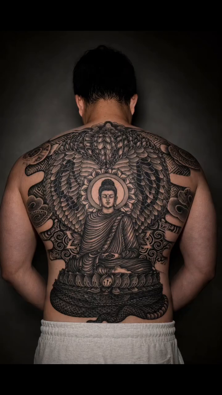 Tattoo by @toa_monti β japanese_irezumi, black_and_grey
