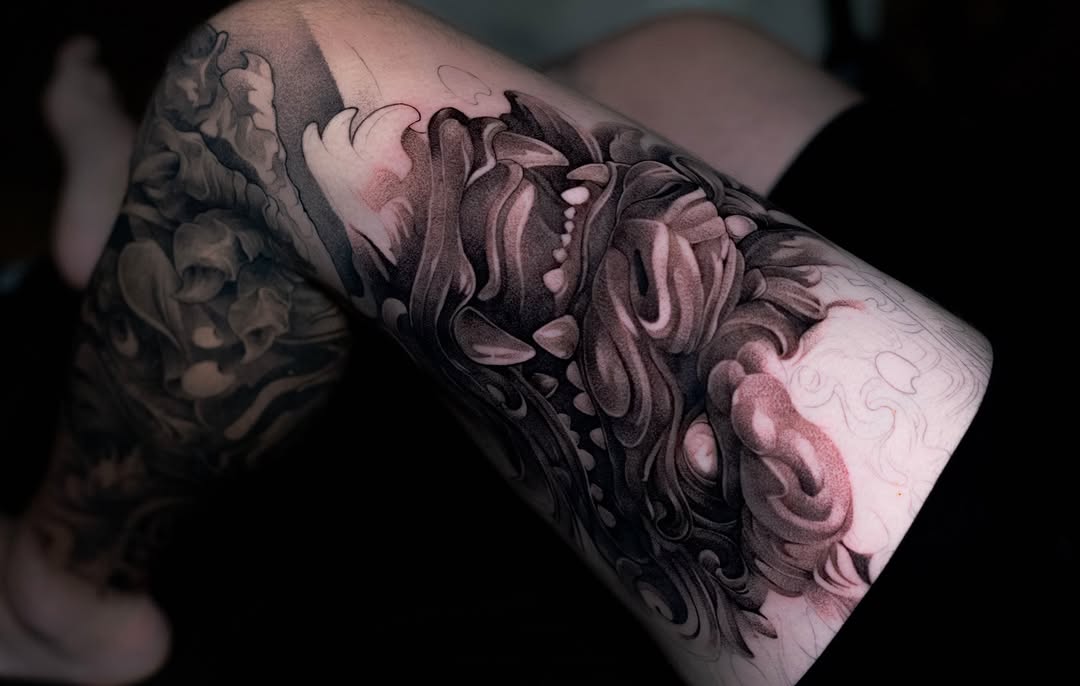Tattoo by @slaidartwork — black_and_grey, realism