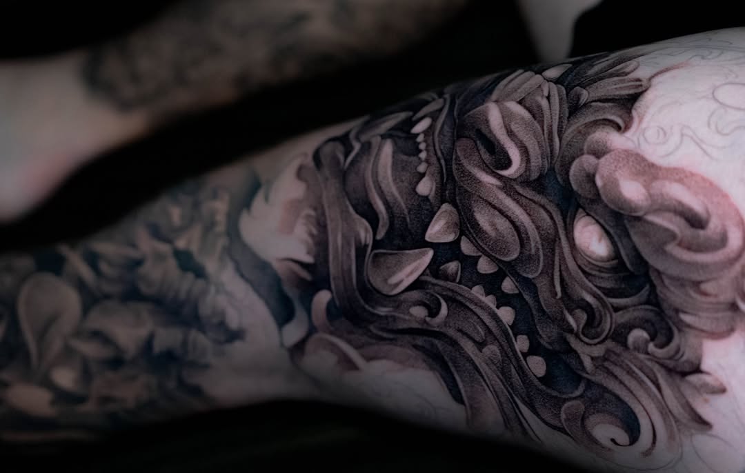 Tattoo by @slaidartwork — black_and_grey, realism