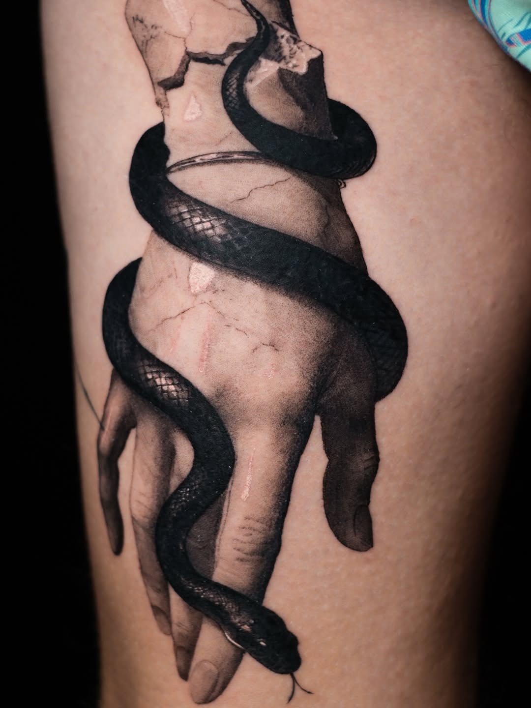 Tattoo by @stadnyque โ realism, black_and_grey