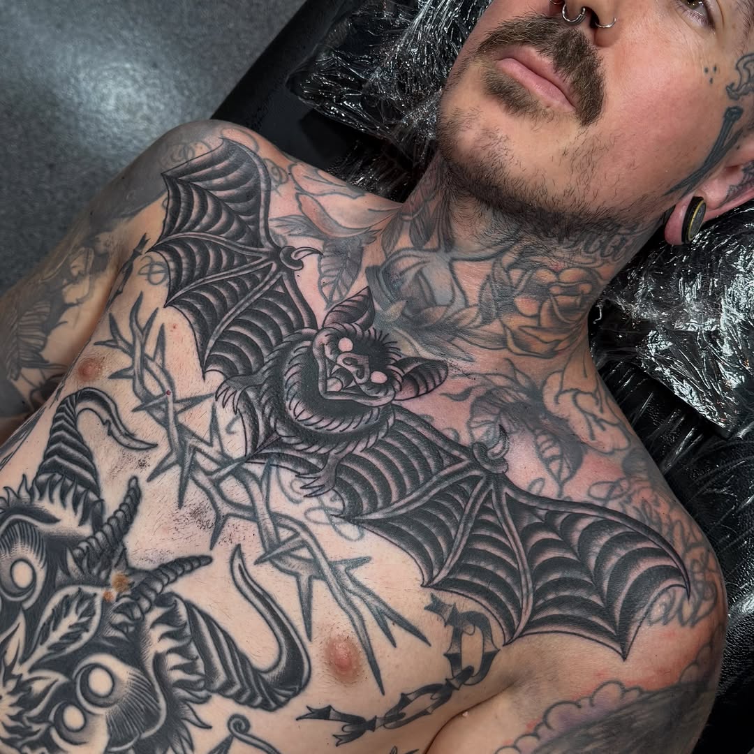 Tattoo by @stephhudsontattoo โ black_and_grey, neo_traditional