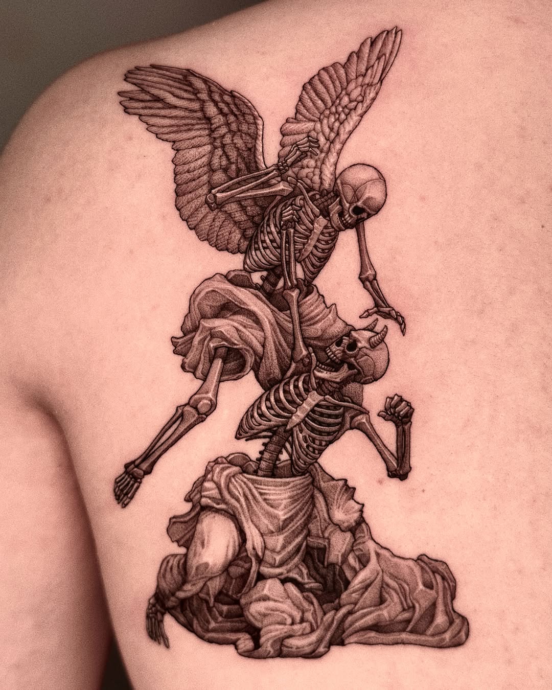 Tattoo by @wonsoong_blk — black_and_grey, realism