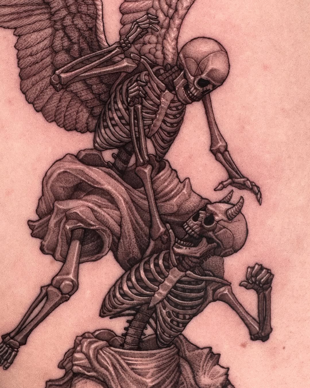 Tattoo by @wonsoong_blk — dark_realism, black_and_grey