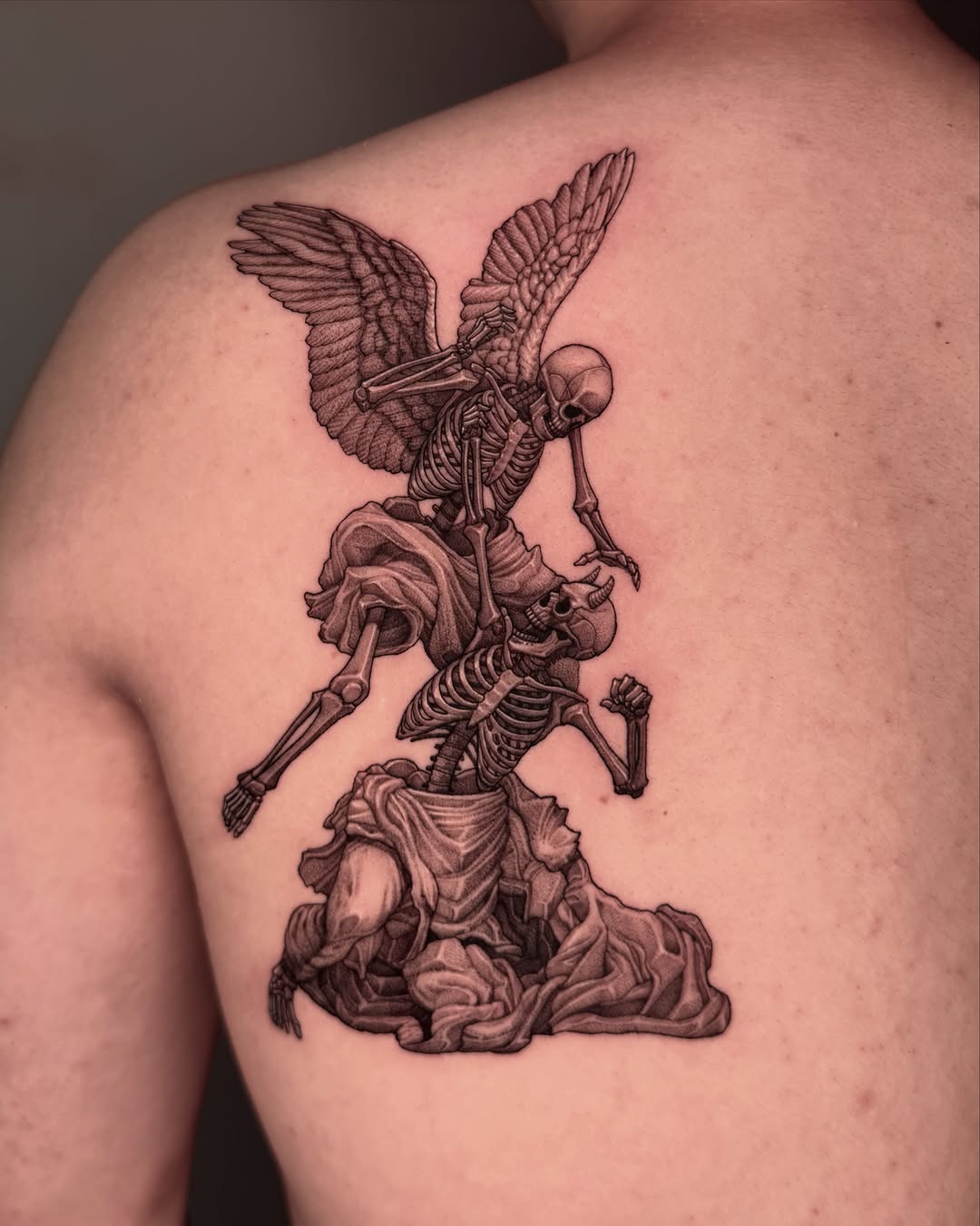 Tattoo by @wonsoong_blk — black_and_grey, realism