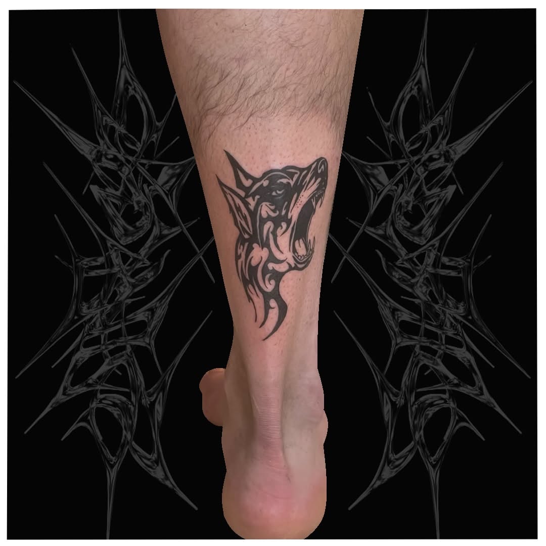 Tattoo by @cxt.ink — blackwork