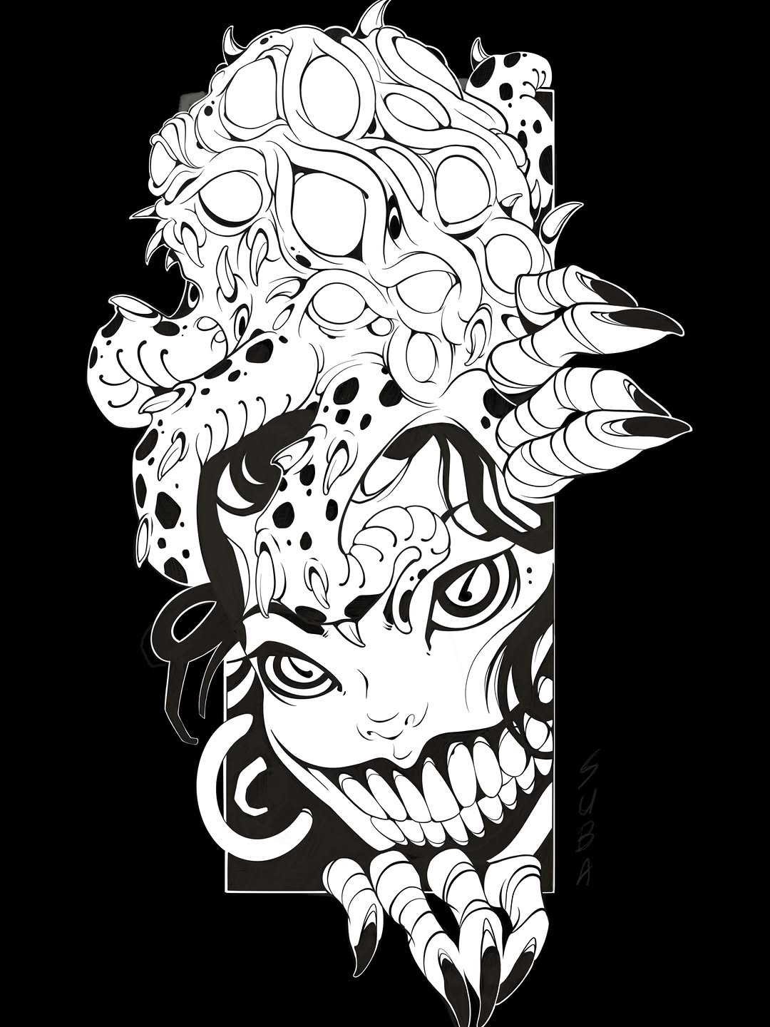 Tattoo by @suba_tattoo — blackwork, illustrative