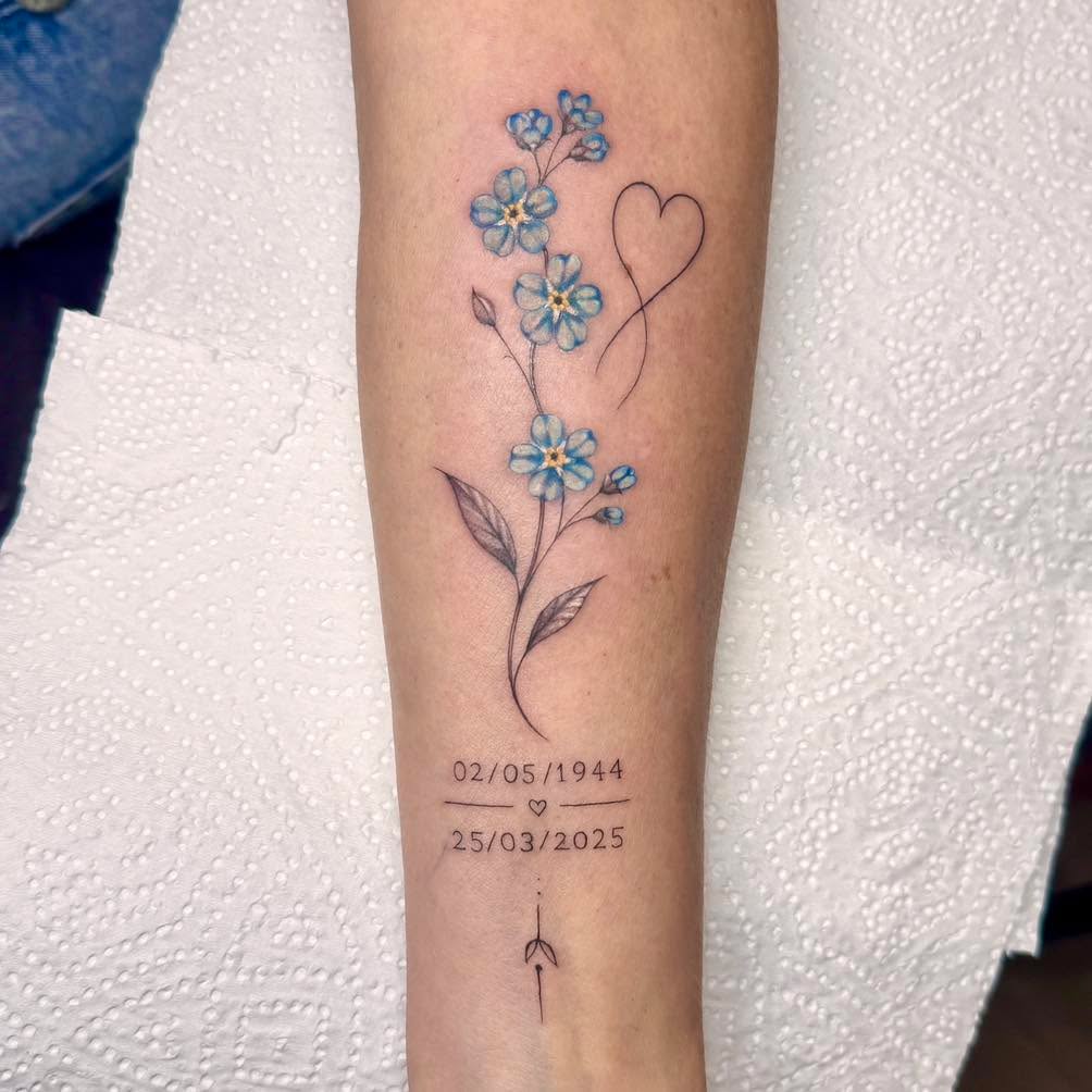 Tattoo by @beccasuetattoo โ fine_line, lettering_script