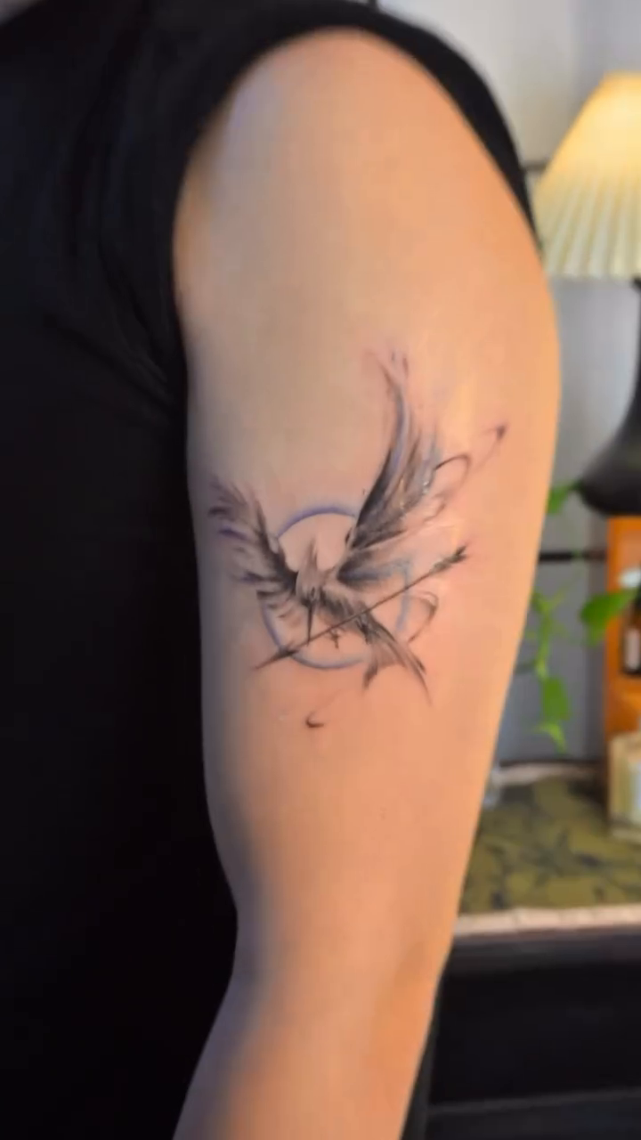 Tattoo by @90tattoo_ — fine_line, black_and_grey
