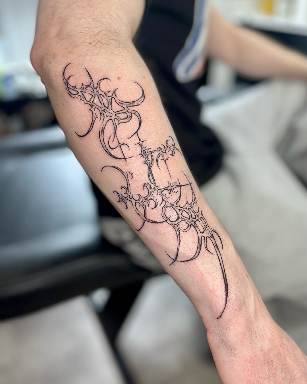Tattoo by @mwah.ttt — blackwork, ornamental