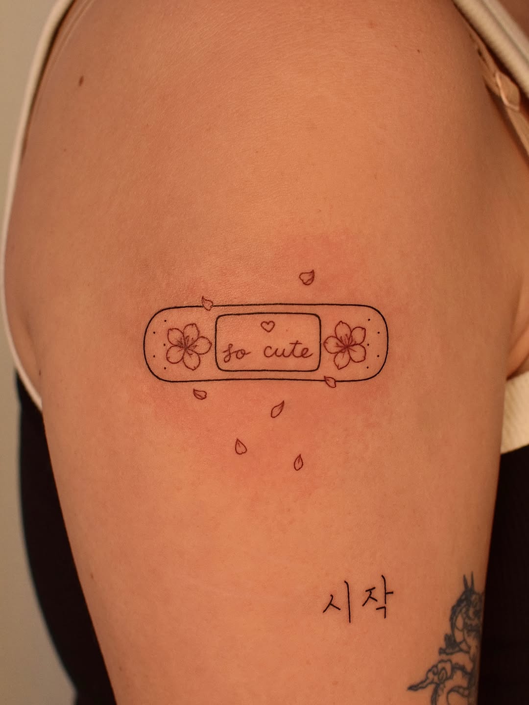 Tattoo by @tattooer_jina — fine_line, lettering_script