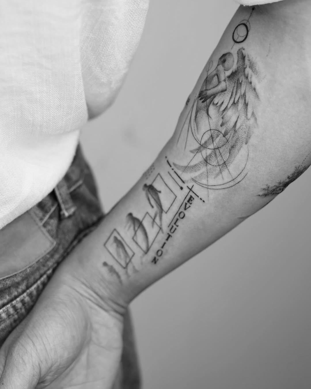 Tattoo by @arthoitam — dotwork, geometric