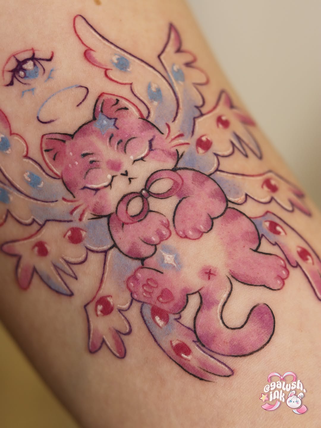 Tattoo by @galush.ink โ new_school, anime
