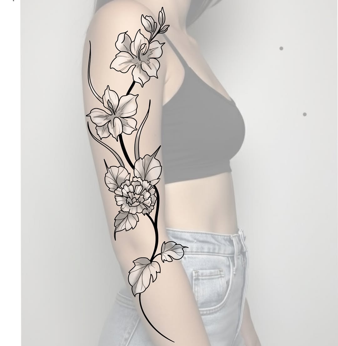 Tattoo by @nomadic.designs β fine_line