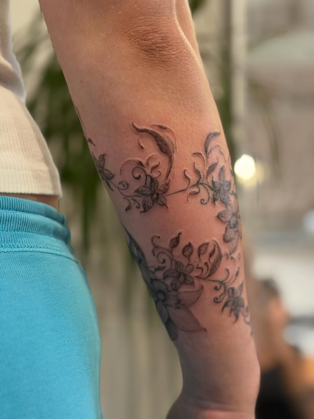 Tattoo by @aleks.north.tattoo — fine_line, black_and_grey