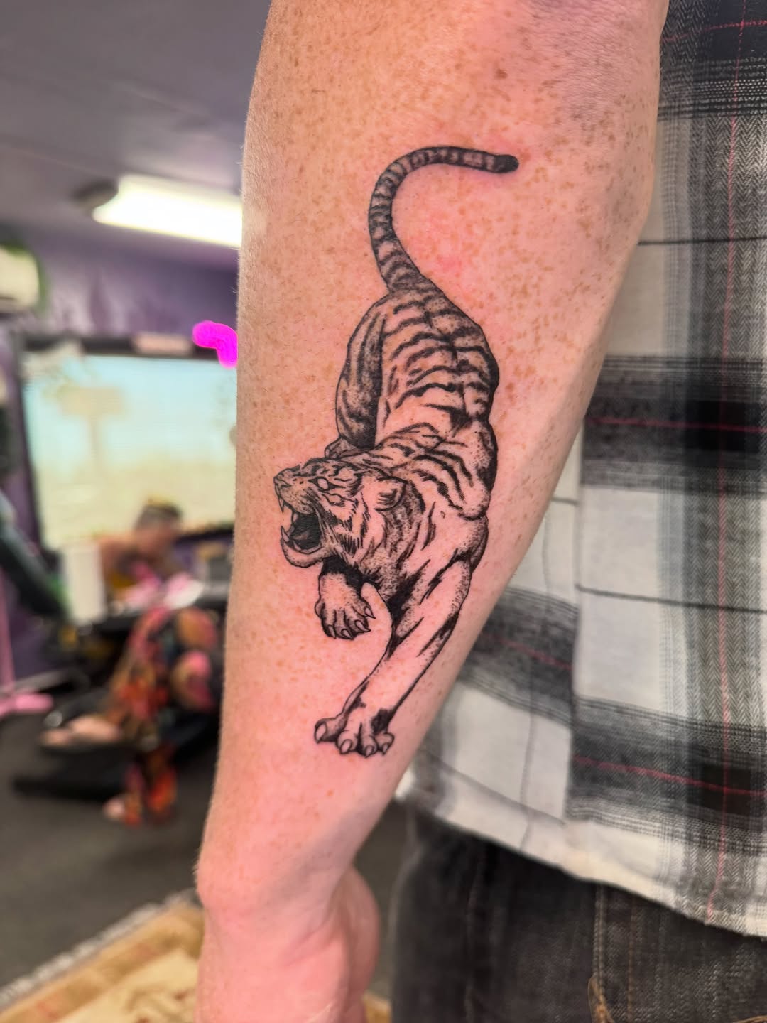 Tattoo by @hellion.ink — realism, black_and_grey