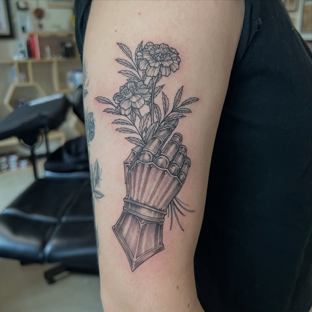 Tattoo by @libbytattoo — realism, black_and_grey