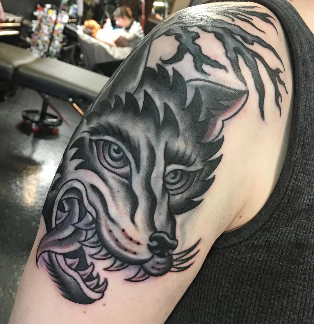 Tattoo by @marcpellantattoo — black_and_grey, realism