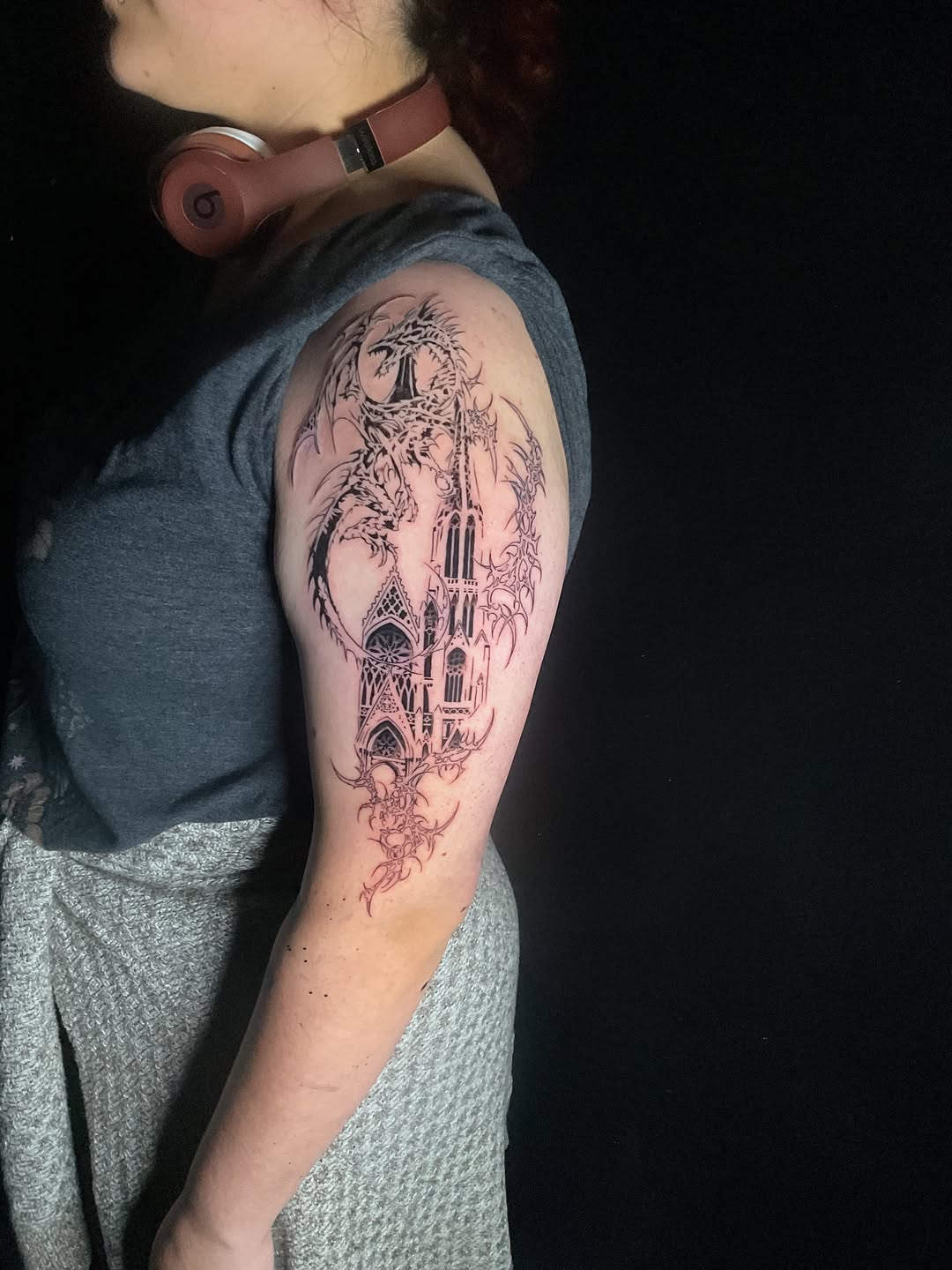 Tattoo by @indigoicarus999 — blackwork, illustrative