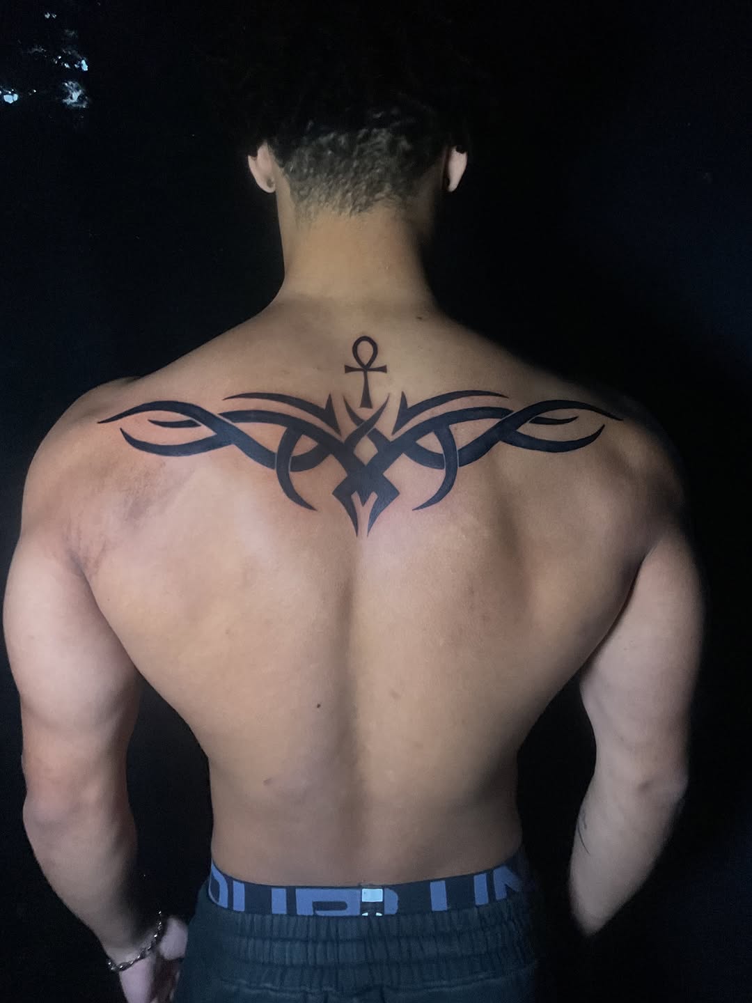 Tattoo by @indigoicarus999 — tribal, blackwork