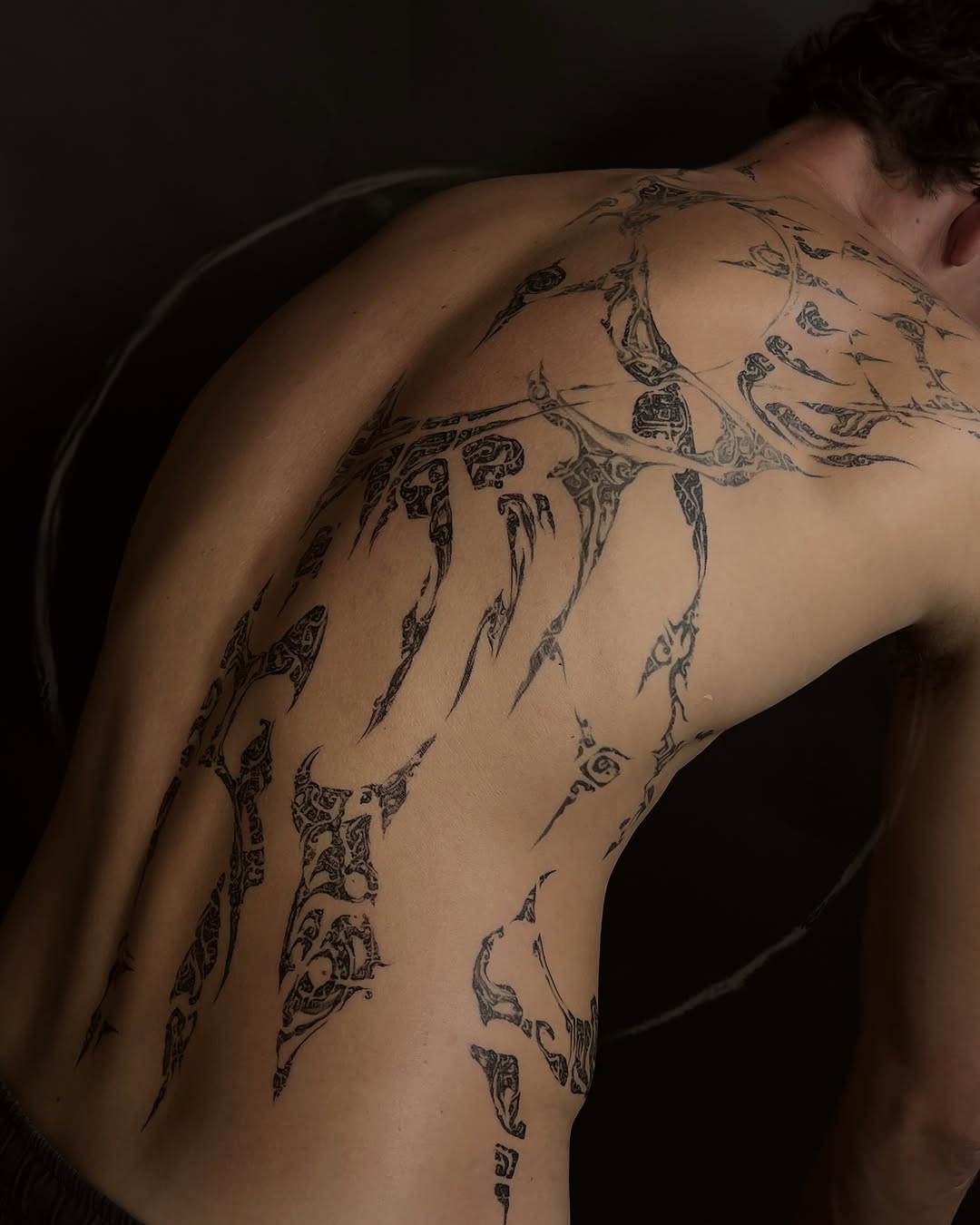 Tattoo by @orbritual โ blackwork, tribal